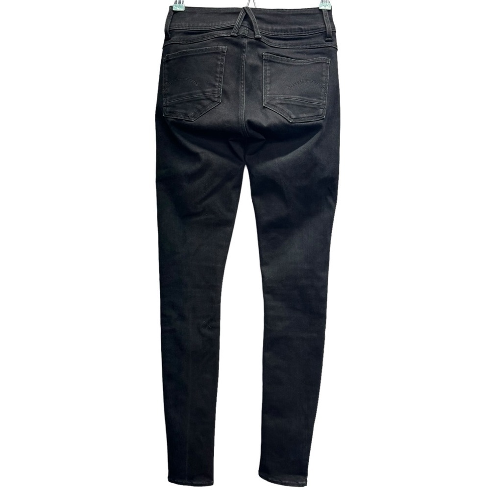G-Star Raw Jeans Super Skinny Women’s Size W25 L32  Black Washed Arc Leg Pants - Picture 2 of 16